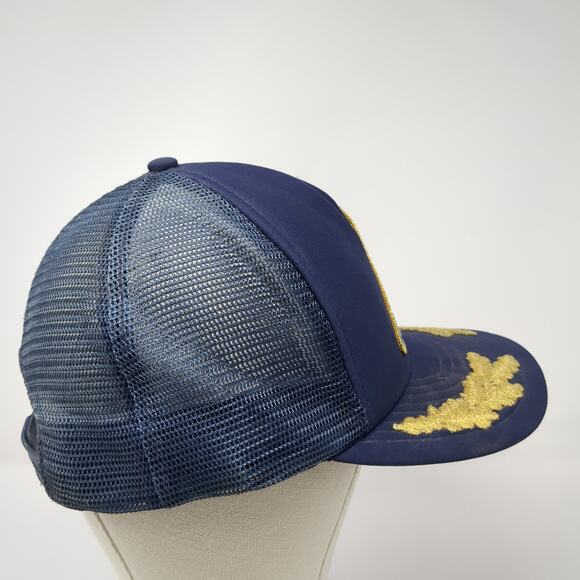 Space Shuttle Snapback Trucker Hat Blue One Size Mesh Back Speedway Vintage - Picture 5 of 10